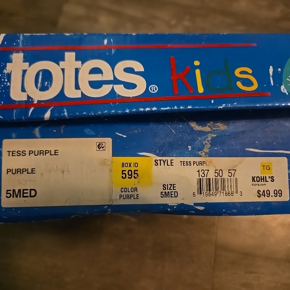TOTES toddler girls size 5 PURPLE/magenta WINTER SNOW BOOTS‎ black bottoms New - Picture 11 of 11